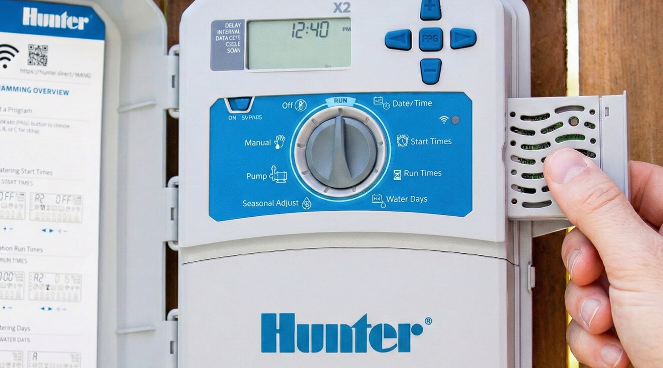 Návod na nastavenie riadiacej jednotky Hunter X2: Programovanie krok za krokom