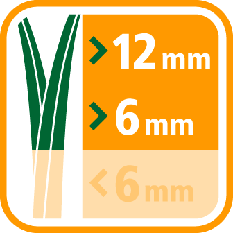 Výška kosby trávnika nad 6mm