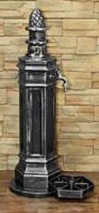 ROMA Brunnen + Wasserhahn 1/2" Antiksilber 98/32/48cm