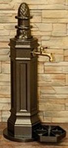 ROMA Brunnen + Wasserhahn 1/2" Hammergold 98/32/48cm