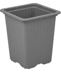 Topf viereckig 7x7x8cm, grau