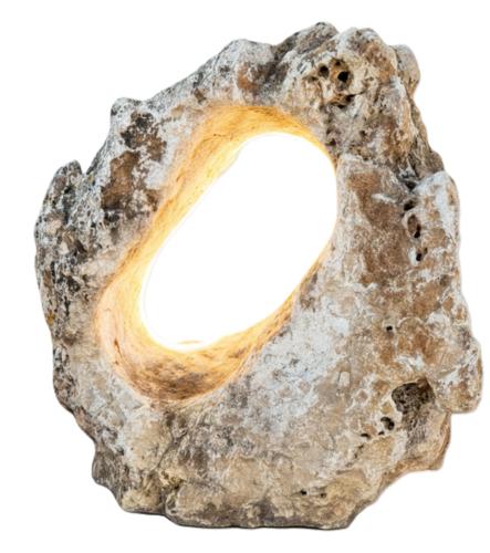 Solitér s LED svietením, podpílený solitérny kameň